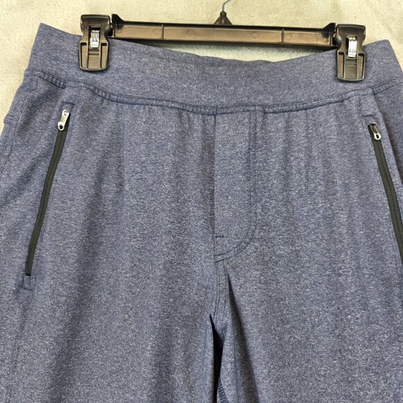 Lululemon Pants Mens Medium Blue Heather Performance Drawstring Zip Pockets Tech - Picture 2 of 12